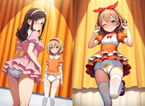 お漏らし母娘、羞恥のオムツモデルデビュー 画像10