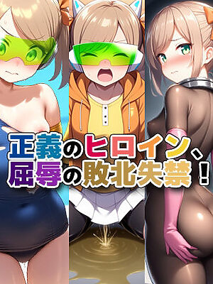 正義のヒロイン、屈辱の敗北失禁！【性癖ユガ芽】