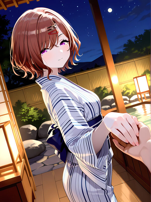 彼女としっぽり温泉でセックス!樋◯円香 画像1