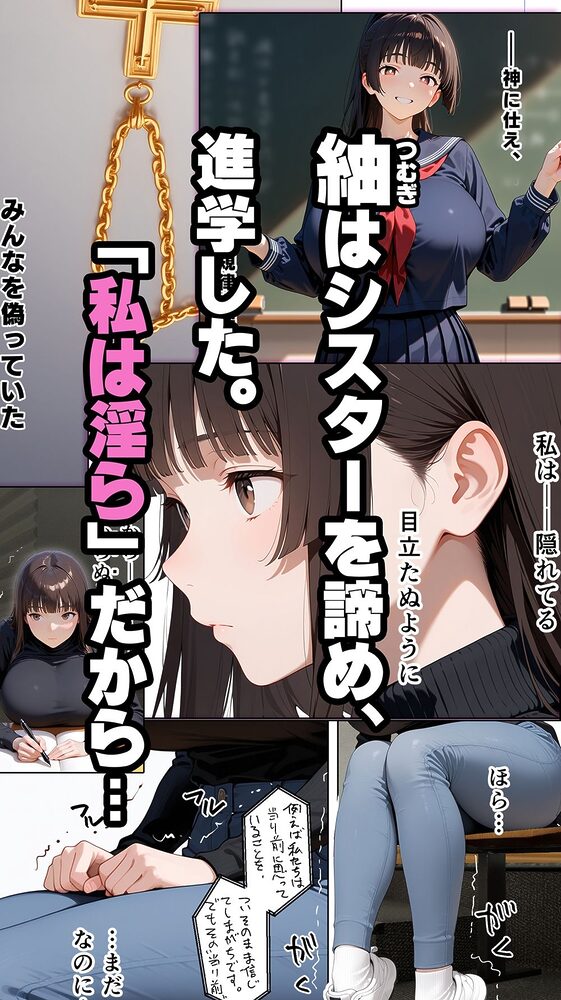 すけべ過ぎてシスターになるの諦めた私...大学の男子便所でオナってたら隣の個室もオナッててててっ...ひぃ思わずのぞいたら目が合って始まる...初恋? 画像1