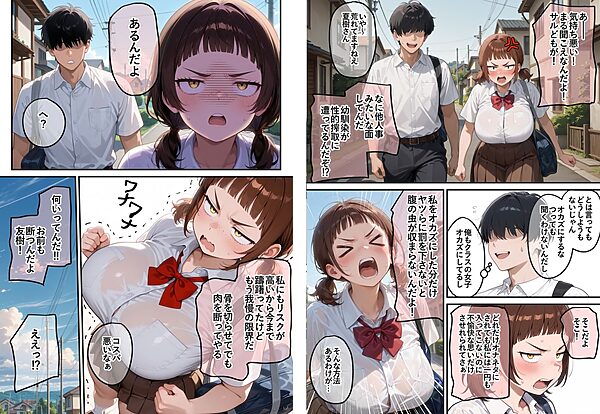 男子のオナネタTier1の芋顔巨乳幼馴染は昨日俺とセックスした 画像2