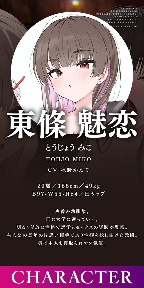 【NTRスワップ】恋人交換で寝取らせ性癖発覚!彼女のイキ顔中出しマ○コに鬱射精するお話 画像6