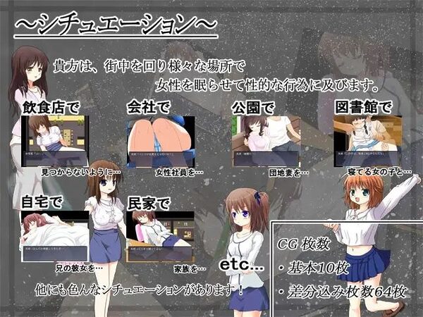 街を回って女を睡姦!〜目覚めのスリルで大興奮!〜 画像3