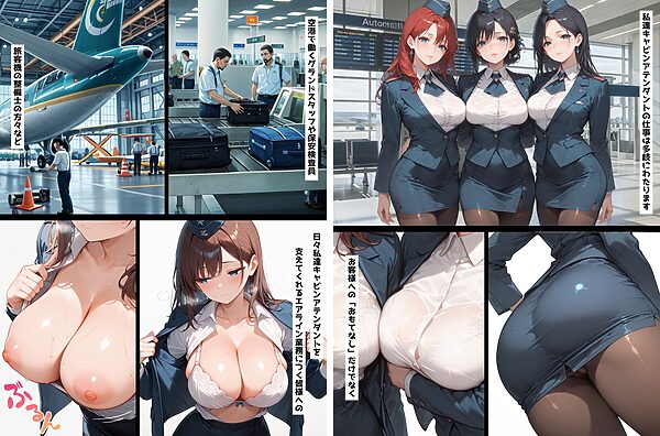 HoneyJunction総集編7  オープンカフェバニー バニーシリーズ3＆イキまくりCA2【セリフ入有】 画像6