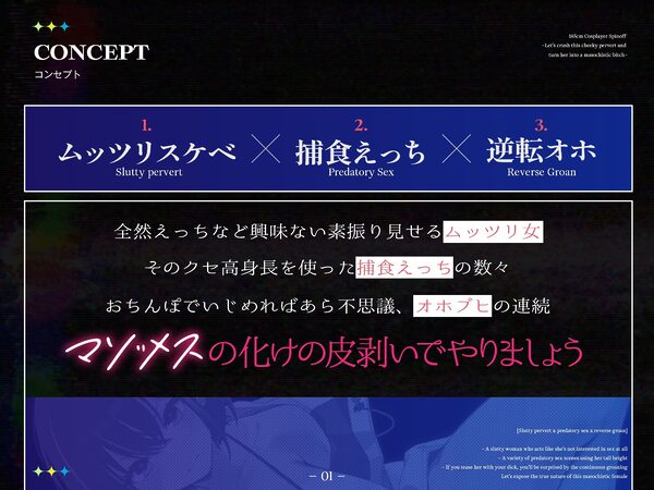 【長身女逆レ●プ→チン堕ち/ドスケベ事後差分イラスト】185cmコスプレイヤースピンオフ〜生意気なムッツリスケベはハメ潰してオホらせてマゾメスにしちまえ〜 画像2