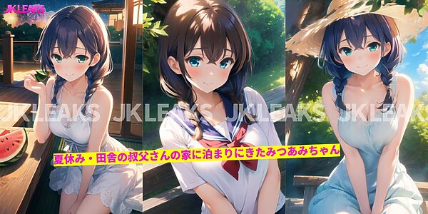 JK LEAKS 35 - みつあみちゃんの超・濃厚なつやすみ編 - 【アニメ20本付】 画像1
