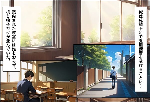 引っ越してきた田舎町がムチムチ熟女だらけだった話 〜学校の夏期講習編〜 画像3