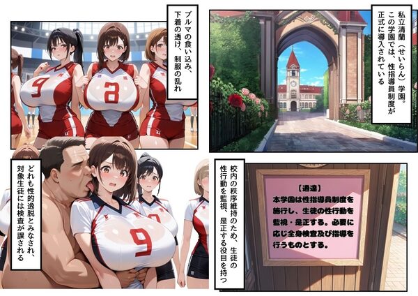 絶対権力のキモデブ性指導員に逆らえない学園〜バレー部編〜 画像2