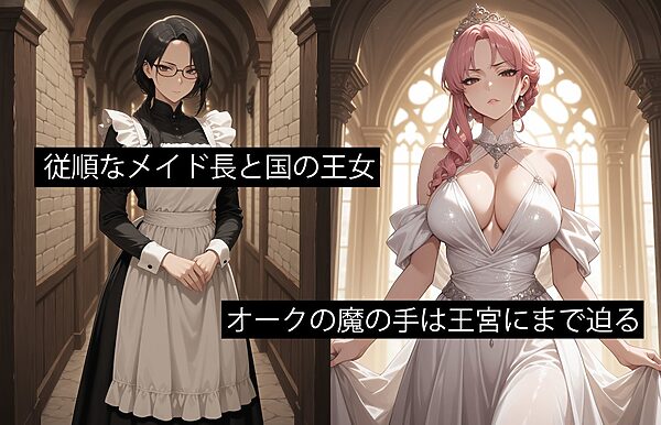オークに敗北した国4〜メイド長と王女編〜 画像1