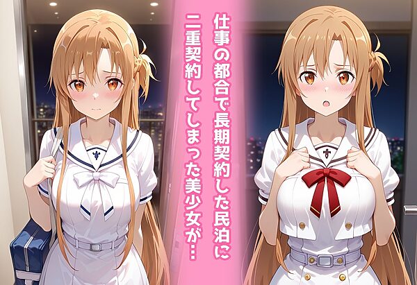 民泊トラブル！？…美少女と突然の強●ルームシェア性活 〜アスナ編〜 画像1
