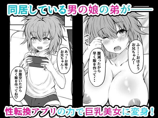 TS弟  男の娘の弟を性転換アプリで女体化 画像1