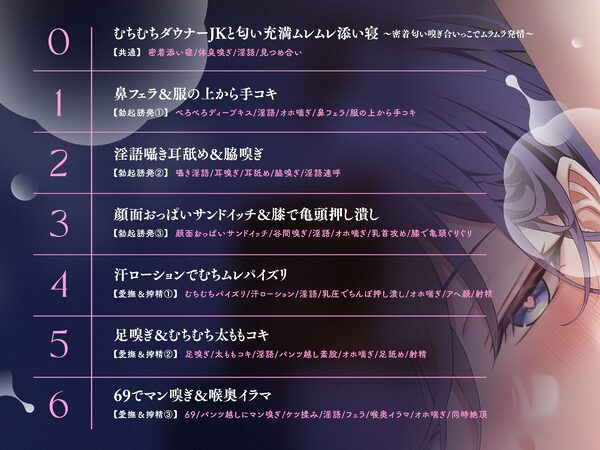 【添い寝パターン10,000通り↑↑】むち蒸れ汗っかきダウナーJKとひそオホ甘々添い寝えっちしまくり性活(はーと)「ねぇ…今日はどんなエッチする…?」 画像4