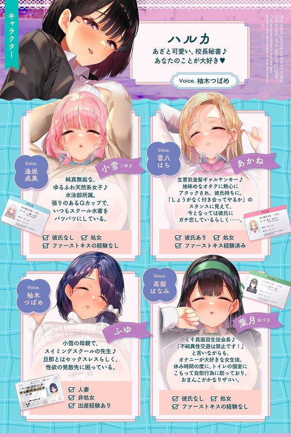【(はーと)見抜き用寝顔イラスト16枚(はーと)】寝ているJKのおまんこ味わいつくし学園生活(はーと)〜あざと可愛い秘書に耳元で媚びられまくり種付けお射精♪〜 画像3