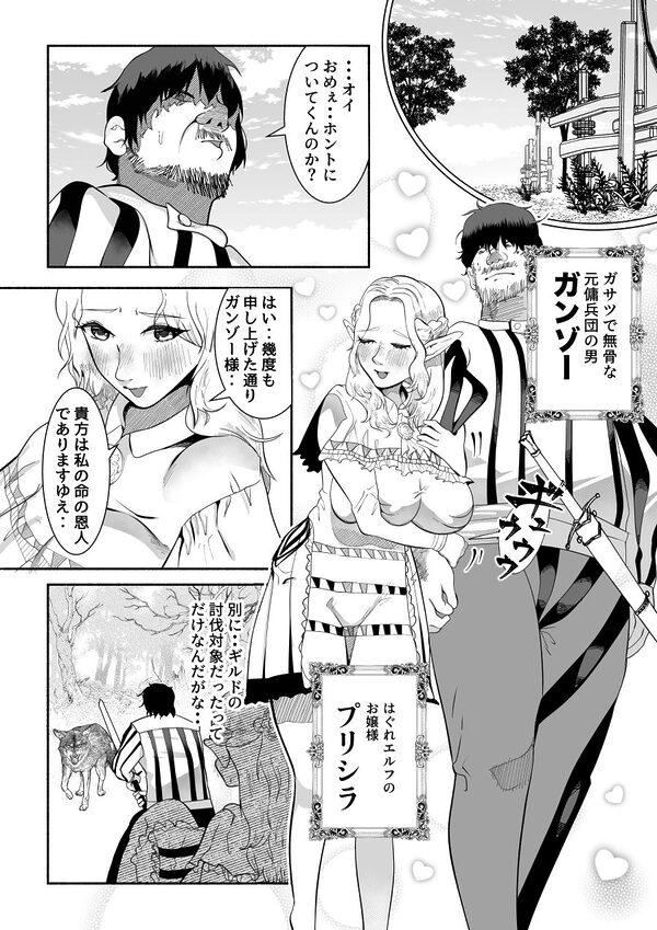 ワキ毛マン毛アナル毛ボーボーエルフ 〜清楚で可憐なエルフでしたがデカパイ垂らしてオゲレツ交尾いたしますわ〜 画像1