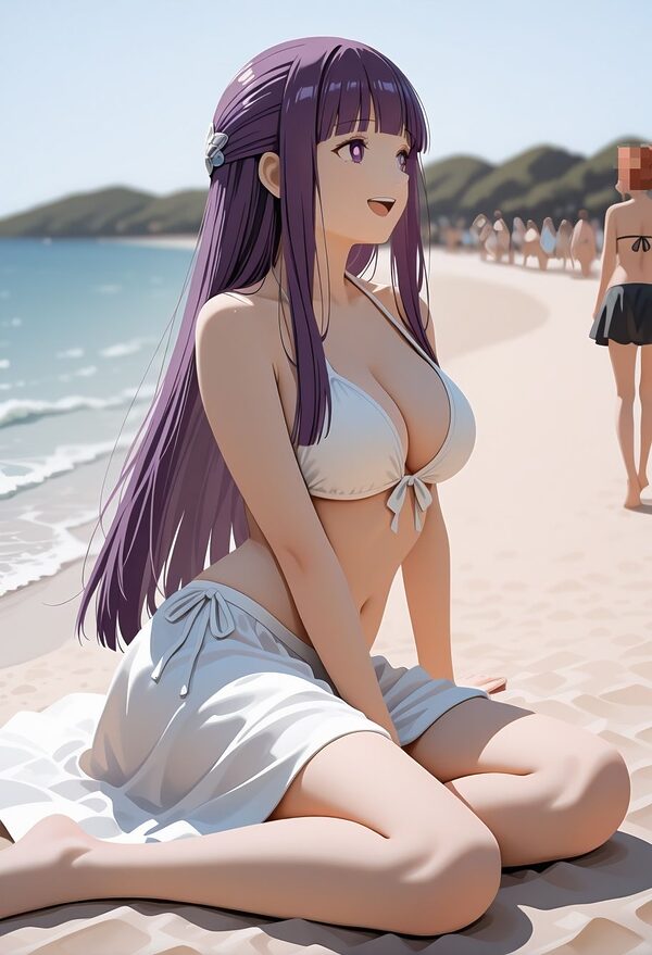 【ビキニ美少女】青い空で催◯生ハメした話  葬◯のフリーレン  フェ◯ン 画像1