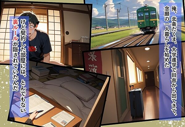 中出ししないと追い出される物件に引っ越した話〜制服同級生編〜 画像1