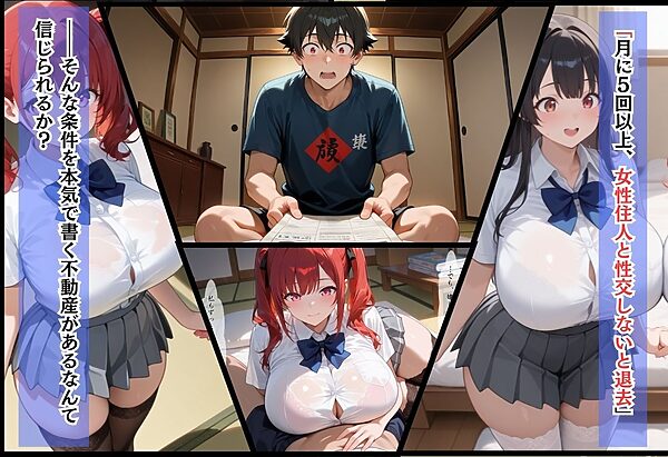 中出ししないと追い出される物件に引っ越した話〜制服同級生編〜 画像2