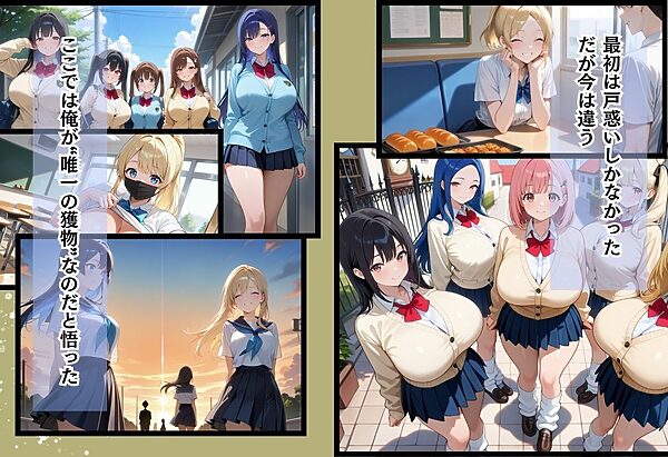 間違って女子校に入学したらムチムチ女子校生に毎日中出しを要求される学園生活〜青ツインテ&金髪ポニテ編〜 画像4