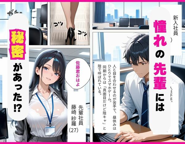先輩の裏の顔見ちゃったがエロ相性が神すぎた件 画像2