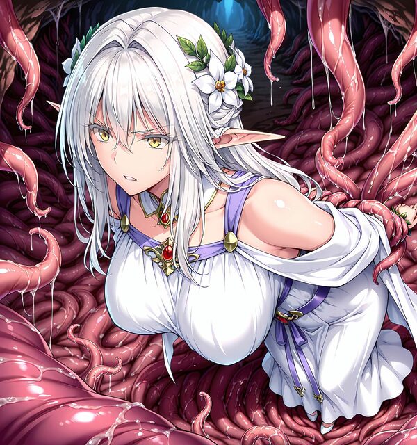 エルフ姫洗脳丸呑み〜悪堕ち淫魔化〜 画像3