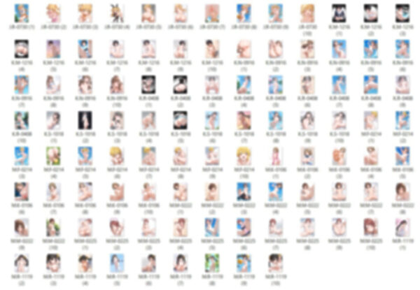 【R18-Normal】41キャラ イラストまとめ ＋ 34人背の順イラスト〜全裸Version〜 画像4