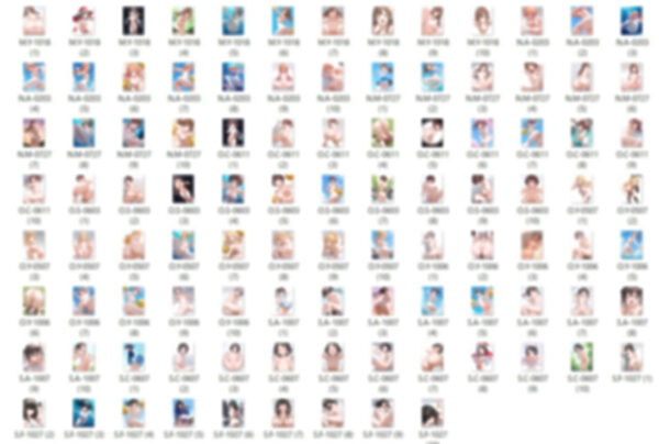 【R18-Normal】41キャラ イラストまとめ ＋ 34人背の順イラスト〜全裸Version〜 画像5