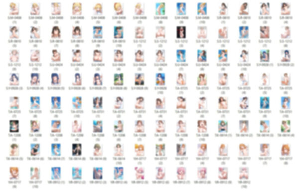 【R18-Normal】41キャラ イラストまとめ ＋ 34人背の順イラスト〜全裸Version〜 画像6