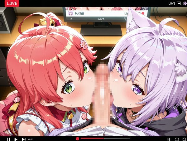 【500枚】ホロライブエロ画像_あの可愛くてセクシーなVTuberたちのエッチなイラスト集_Part2 画像2