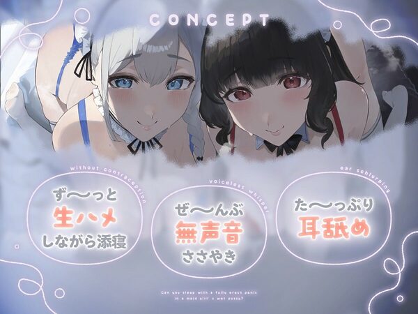 【ALL無声音】フル勃起でメイドの発情トロマンに生ハメしたまま寝れますか?【スローセックス/ずっと生ハメ】 画像2