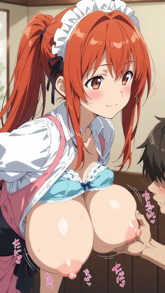 【画風変更】巨乳ウェイトレス美少女との甘いひと時 画像7