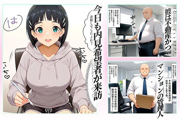 念願の上京をして理想の物件に住むための管理人からの「エッチな契約条件」〜直葉編 画像1