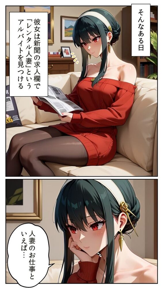 レンタル人妻シリーズ  天然妻 ヨル・フォージャー 〜家政婦のはずが、快楽に溺れる夜〜 画像1