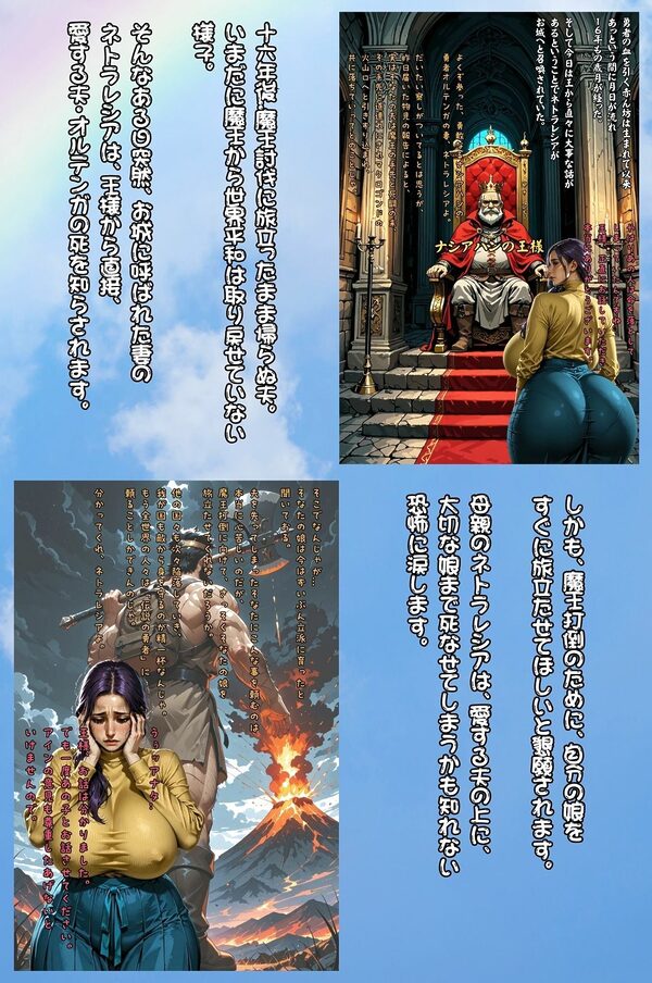 絶倫義父と寝取られ嫁 〜夫が魔王を倒すために一人旅に出ている間に 伝説の勇者の血を絶やしてはいけないからという理由で嫁が毎日義父に種付けされていたお話〜 画像2