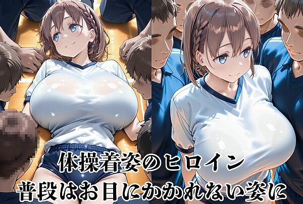 爆乳体操着姿の美女たちを集団で●す 画像1