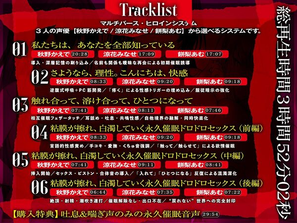 【？？催●解除なし？？】永・久・催・眠・三・重・奏【3声優による3バージョン収録】 画像8