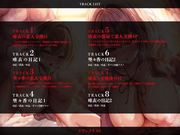 【JKスワップ】NTR恋人交換日記〜寝取り寝取られ、いつもと違うエッチに至近距離で卑猥にイキまくる彼女に鬱勃起！？ 画像6