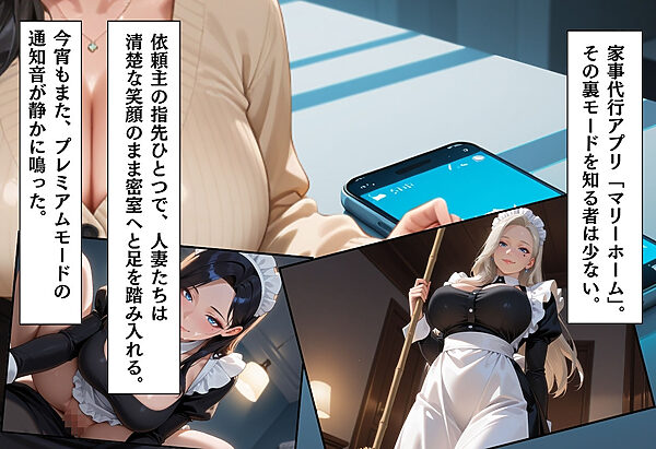 家事代行アプリで人妻をコスプレ奉仕させる話〜プレミアム会員限定メイド編〜 画像1
