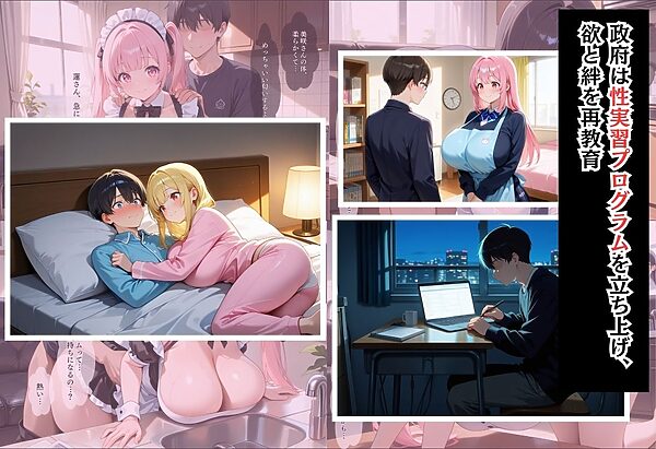 性実習プログラムーセックスが義務教育になった話〜メイドとOLの競争愛編〜 画像2