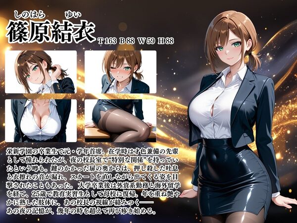 【4Kイラスト】1万3000人の生徒を抱いた校長による篠原結衣への性指導（ホテル編） 画像2