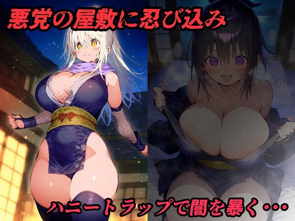 潜入おいろけ忍者！ハニートラップのはずが快楽堕ちで作戦バレ・縛り上げられ触手責め！【CG集500枚】 画像1