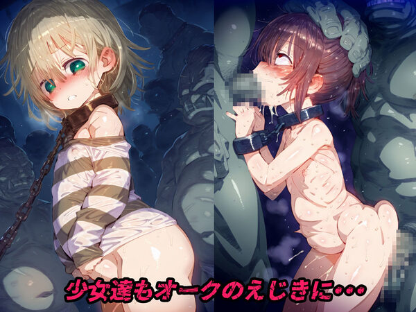 オーク侵略・・・村娘も少女も騎士もエルフも恥辱の敗北アクメ！オーク達の肉便器【CG集500枚】 画像3