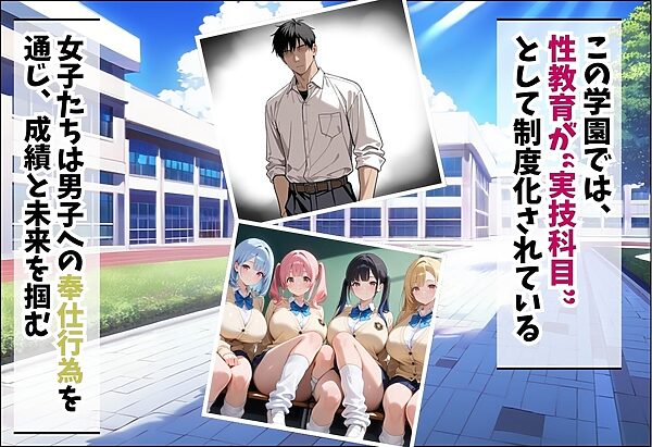 成績はセックス次第!性技で評価される性教育学園〜教室・プールの実技編〜 画像2