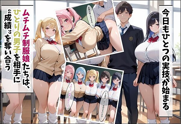 成績はセックス次第!性技で評価される性教育学園〜教室・プールの実技編〜 画像6