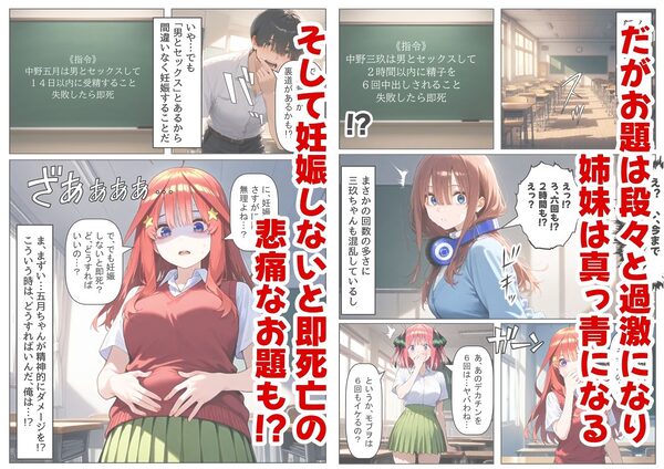 中野家  総集編＆新作:五つ子たちとデスゲーム♂に参加したら《前編＆後編》 画像4