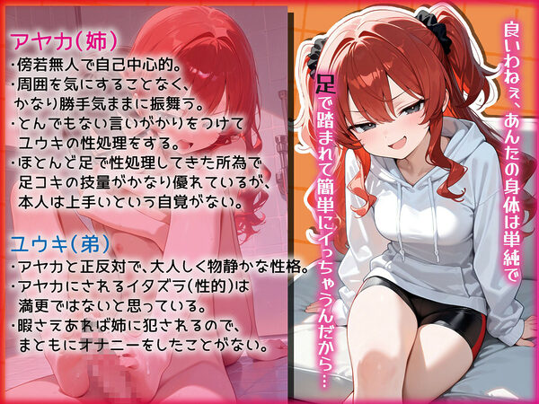 お姉ちゃんの足コキ性処理で弟ち○ぽは連続イキ地獄に落ちる 画像5