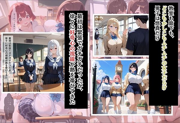 間違って女子校に入学したらムチムチ女子校生に毎日中出しを要求される学園生活〜美術室の情熱モデル編〜 画像2