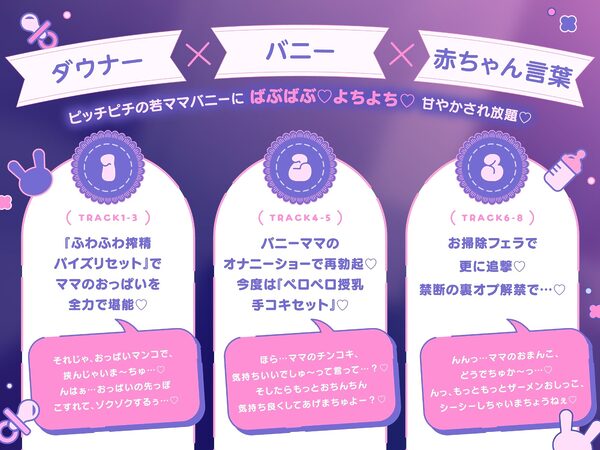 【ばぶばぶ♪よちよち】ド変態ダウナーJKのあま媚びバニー『ママ』リフレ〜文化祭でねっとり下品に甘やかされて至福の密着連続イキ体験〜 画像3