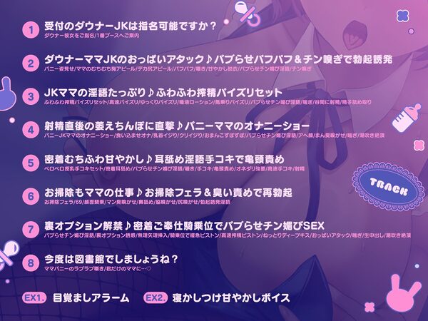 【ばぶばぶ♪よちよち】ド変態ダウナーJKのあま媚びバニー『ママ』リフレ〜文化祭でねっとり下品に甘やかされて至福の密着連続イキ体験〜 画像4
