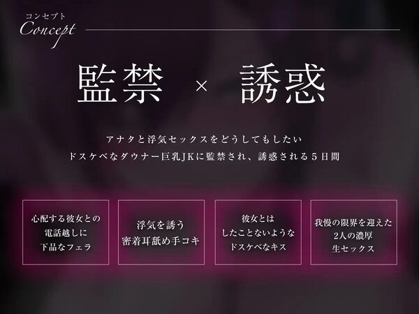 【エロアニメ特典付き】私と、浮気しよ?ダウナー巨乳な彼女の親友に逆寝取られ監禁される5日間 画像1