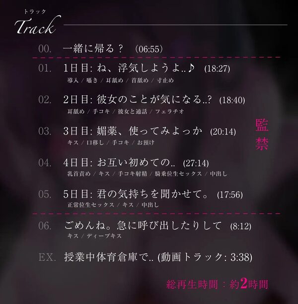 【エロアニメ特典付き】私と、浮気しよ?ダウナー巨乳な彼女の親友に逆寝取られ監禁される5日間 画像5